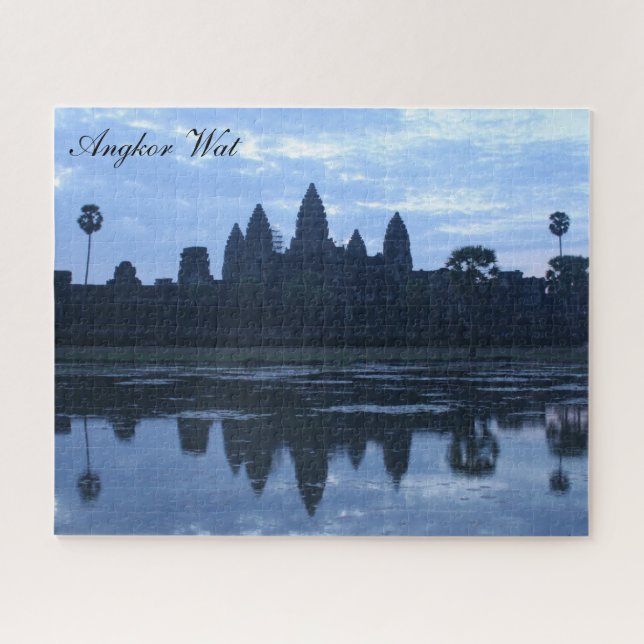 Quebra-cabeça azul angkor (Horizontal)