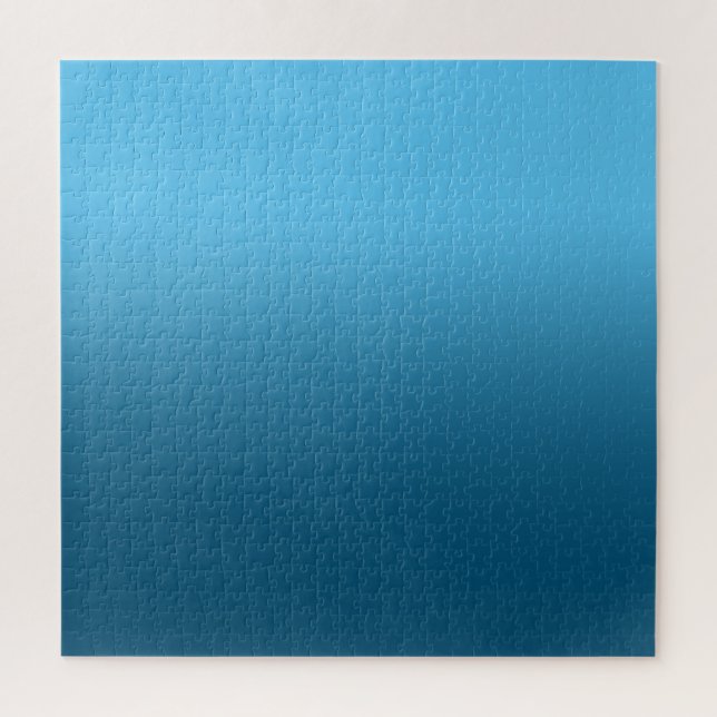 Quebra-cabeça Azul Celeste e Azul Oceano Ombre (Vertical)