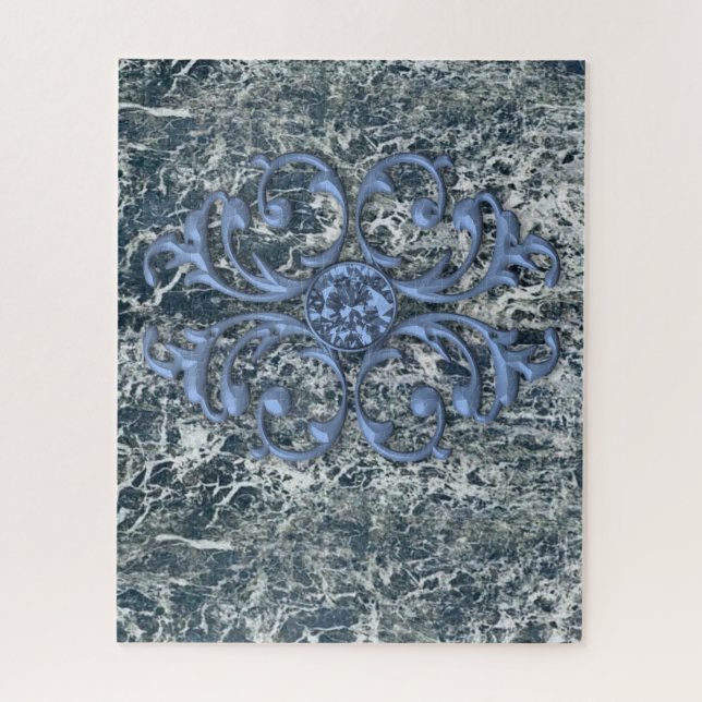 Quebra-cabeça Azul Marble (Vertical)