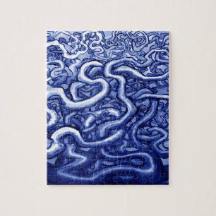 Quebra-cabeça Azul-Vinha