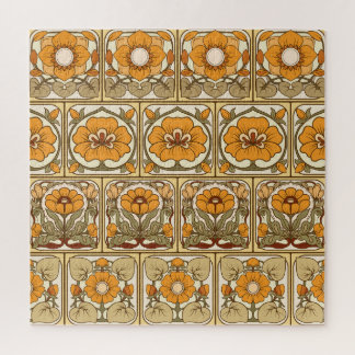 Quebra-cabeça Azulejo cerâmico: Estilo Art Nouveau.
