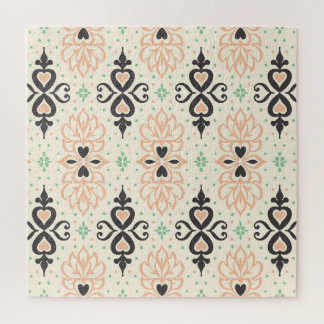 Quebra-cabeça Azulejo de Talavera, design ornamental mediterrâni