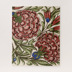 Quebra-cabeça Azulejo Flor de Cravo Arte Antiga
