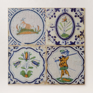 Quebra-cabeça Azulejos Holandeses Antigos Delft do Século XVII a