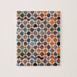 Quebra-cabeça azulejos modelados coloridos