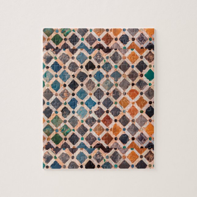 Quebra-cabeça azulejos modelados coloridos (Vertical)