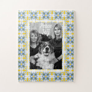Quebra-cabeça Azulejos portugueses Foto do Natal da família