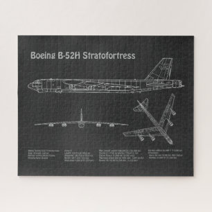 Quebra-cabeça B-52 Esttratofortaleza - Planos de avião em planta