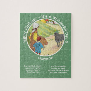Quebra-cabeça Baa, Baa, Coleção de Festas de aniversário de Ovin
