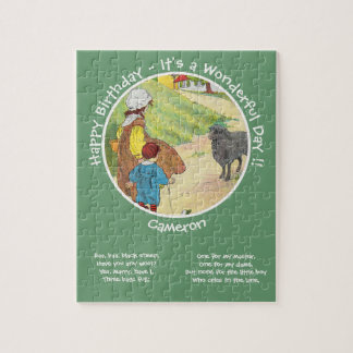 Quebra-cabeça Baa, Baa, Coleção de Festas de aniversário de Ovin