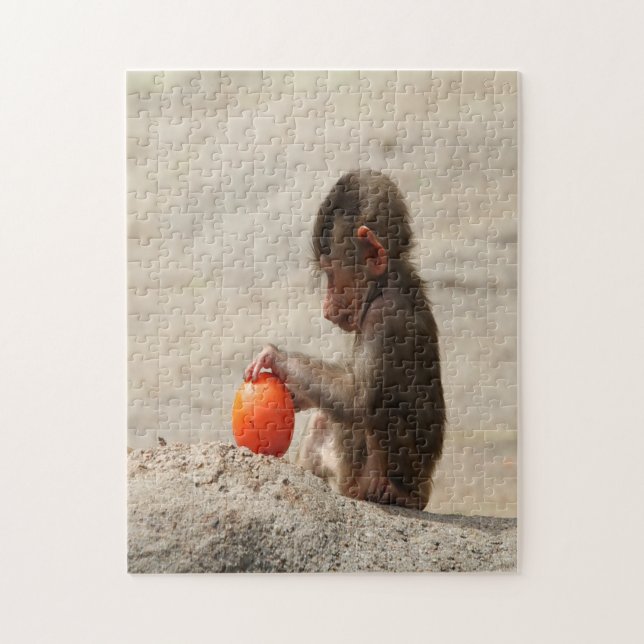 Quebra-cabeça Baboon Baby (Vertical)