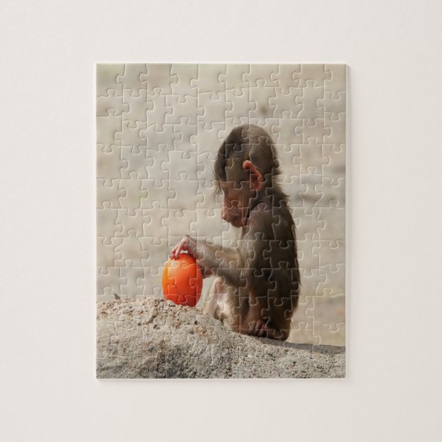 Quebra-cabeça Baboon Baby (Vertical)