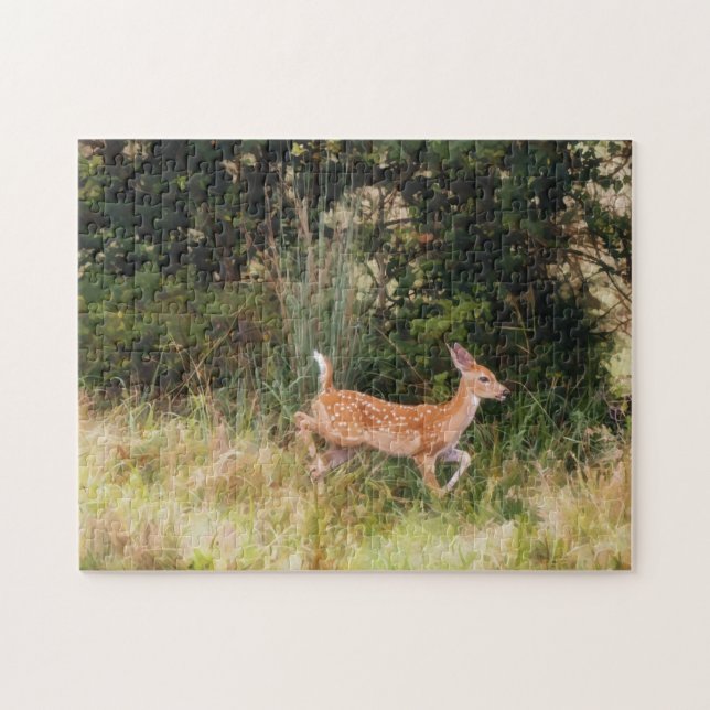 Quebra-cabeça Baby Deer Fawn Art Puzzle (Horizontal)