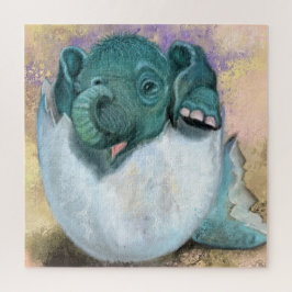 Quebra-cabeça Baby Elephant Hatings From Egg - Surprice