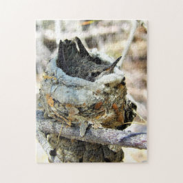 Quebra-cabeça Baby Hummingbird in Nest Primavera 2020 Jigsera Qu