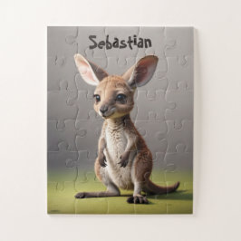Quebra-cabeça Baby Kangaroo boy com o nome