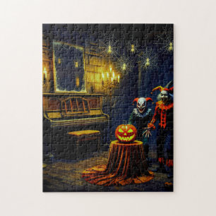 Quebra-cabeça Bacia do Halloween assustadora e divertida