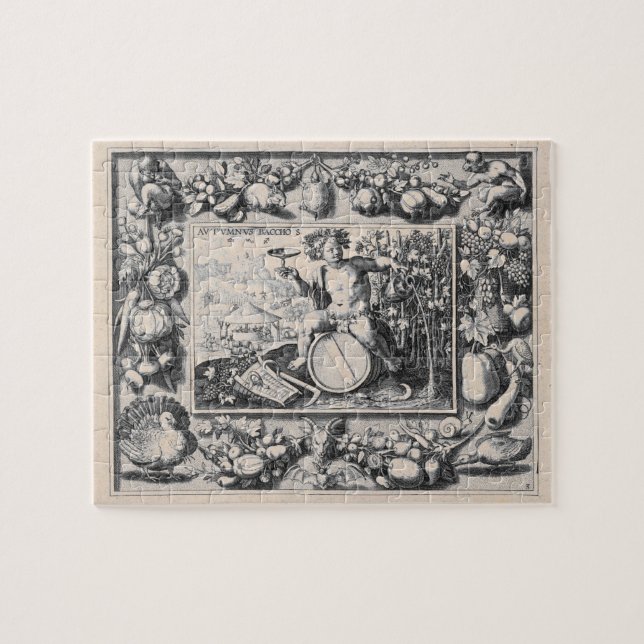 Quebra-cabeça Baco Deus do Vinho (Horizontal)