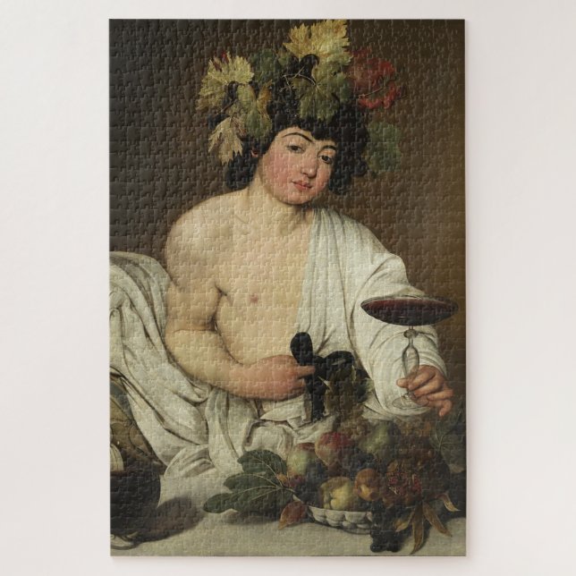 Quebra-cabeça Baco por Caravaggio - Barroco Edição 2 (Vertical)