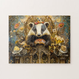 Quebra-cabeça Badgers em uma cena de fantasia