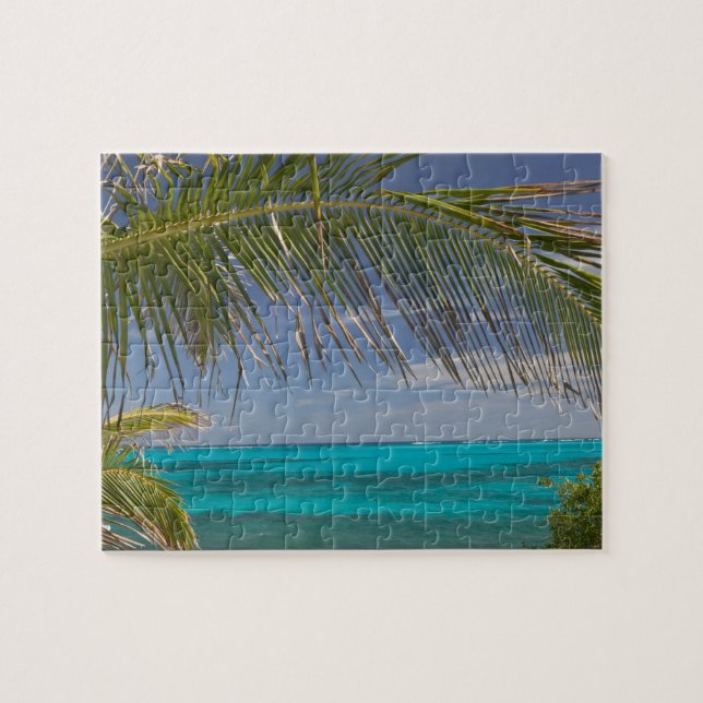 Quebra-cabeça BAHAMAS, Abacos, Loyalist Cays, Man O'War Cay: (Horizontal)