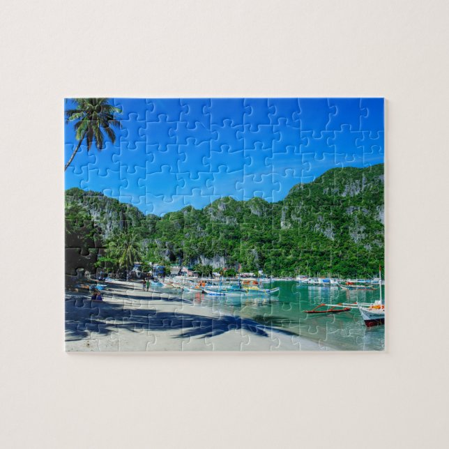 Quebra-cabeça Baía da Praia de El Nido (Horizontal)