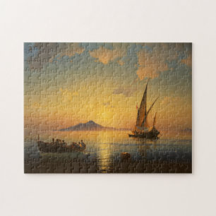 Quebra-cabeça Baía de Nápoles - Ivan Aivazovsky - Seascape