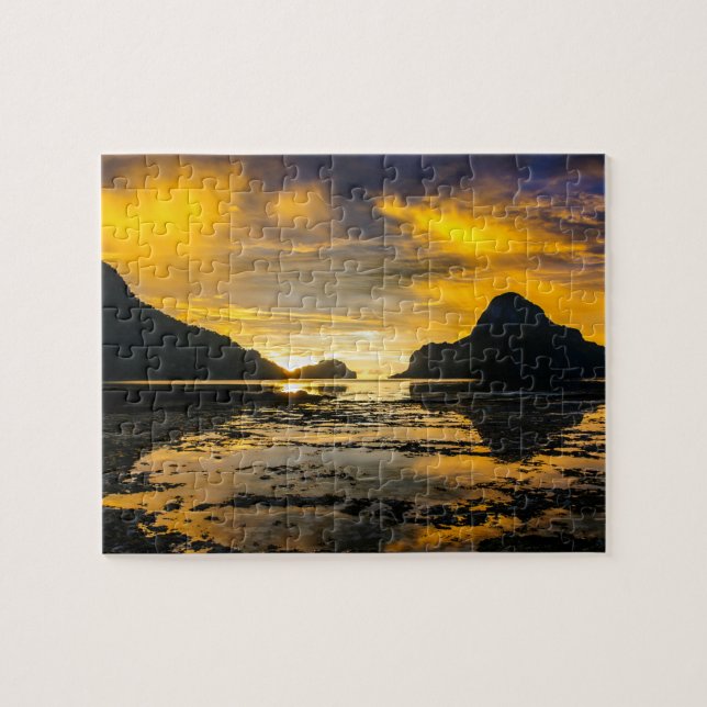 Quebra-cabeça Baía do El Nido Pôr do Sol (Horizontal)