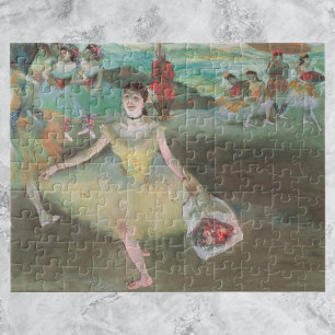 Quebra-cabeça Bailarina com Buquê, Fazendo Reverência de Edgar D