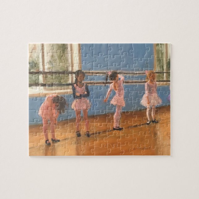Quebra-cabeça Bailarinas impressionista na pintura da classe de (Horizontal)