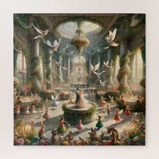 Quebra-cabeça Baile de Celebração do Dia dos Namorados do Conto  (Vertical)