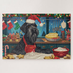 Quebra-cabeça Baking de Natal do Giant Schnauzer: Natal Festivo