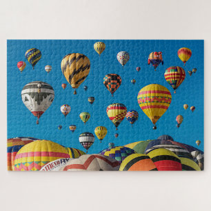 Quebra-cabeça Balão de ar quente brilhante e colorido 1014 pc Qu