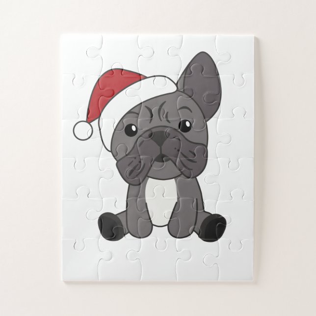 Quebra-cabeça Balão de Natal Francês - Animais de inverno para n (Vertical)