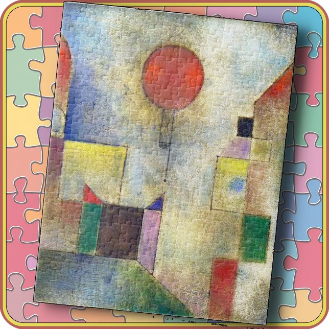 QUEBRA-CABEÇA - "Balão Vermelho" - Paul Klee - 11x (Criador carregado)