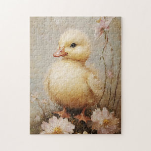 Quebra-cabeça Balcão Whimsical com Flores de Primavera