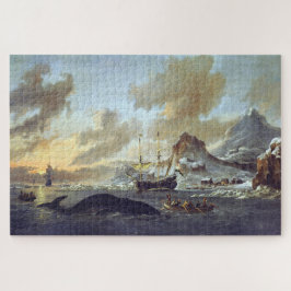 Quebra-cabeça Baleeiros Holandeses Spitsbergen Abraham Storck 16