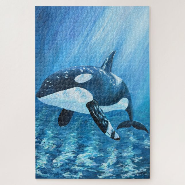 Quebra-cabeça Baleia Orca Trent (Vertical)