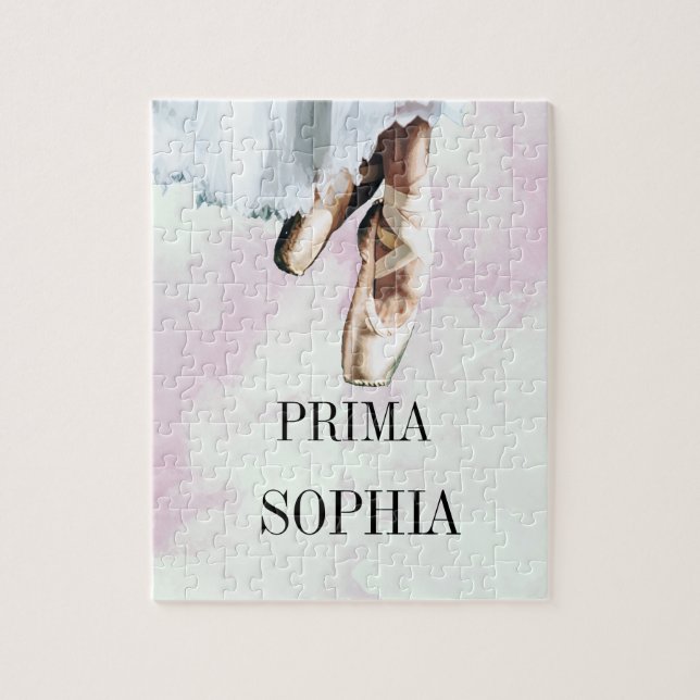 Quebra-cabeça Balés - Slippers Apontam a cor-de-rosa pessoal (Vertical)