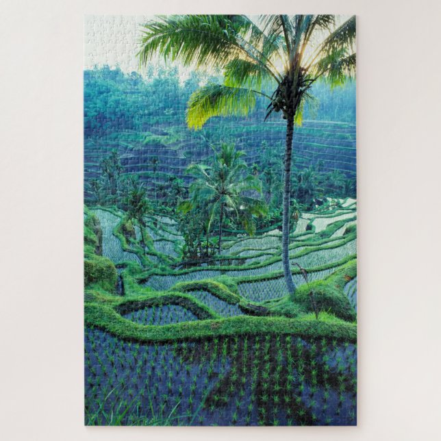 Quebra-cabeça Bali | Visão Geral das Terras de Arroz (Vertical)
