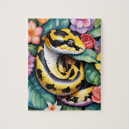 Quebra-cabeça Ball Python Snake Family Pet Portrait