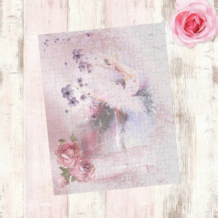Quebra-cabeça Ballerina Dance Florals Ribbon