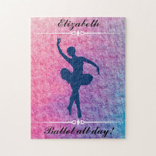 Quebra-cabeça Ballerina Personalizada do Balé de dança para o di