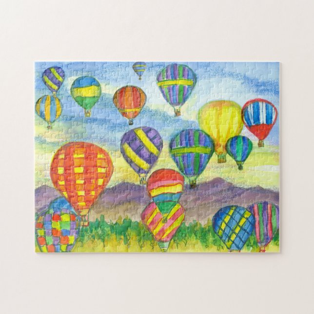 Quebra-cabeça Balões de Ar Quente Raça Montanhas do Deserto (Horizontal)