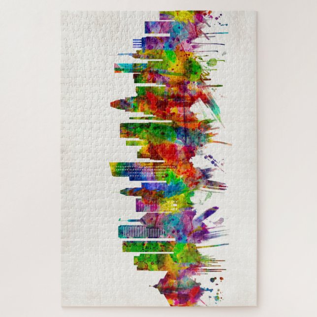 Quebra-cabeça Baltimore Maryland Skyline (Vertical)