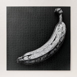 Quebra-cabeça Banana Preto e Branco