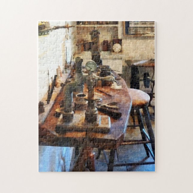 Quebra-cabeça Banco no Laboratório de Dentes (Vertical)