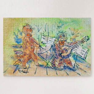 Quebra-cabeça Banda de gatos, Louis Wain