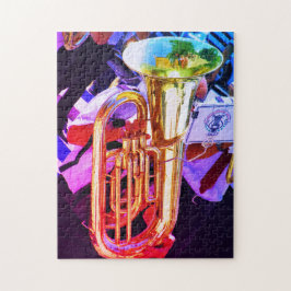 Quebra-cabeça Banda de latão brilhante Tuba Musical Instruments