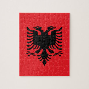 Quebra-cabeça Bandeira albanesa